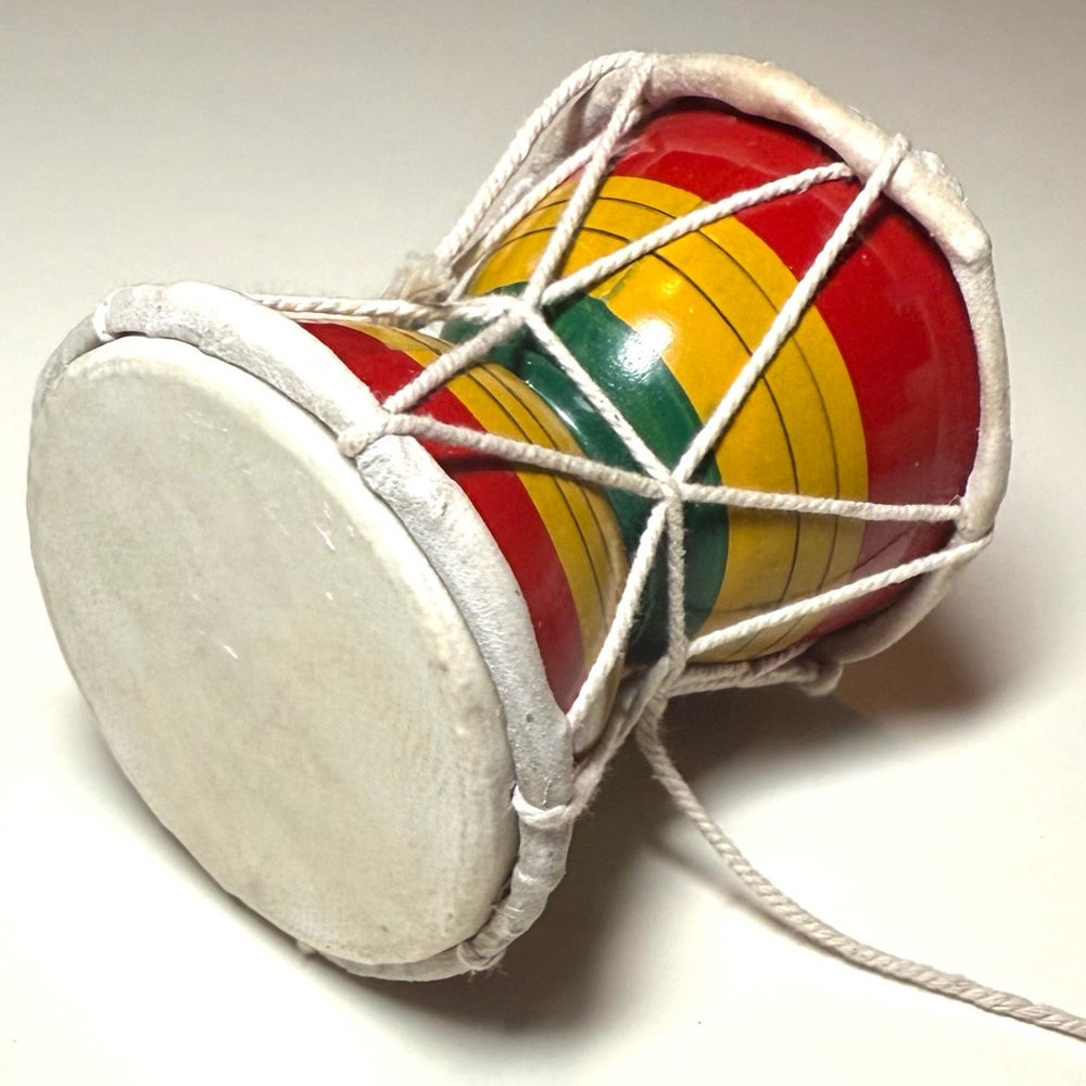 Damru, an Indian musical instrument in Hindu religious ceremonies,folk music. - Picture 2 of 8
